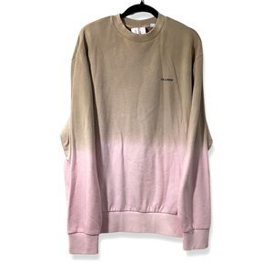 COLLUSIONx - UNISEX LIGHT PINK & TAN OMBRÉ SWEATSHIRT